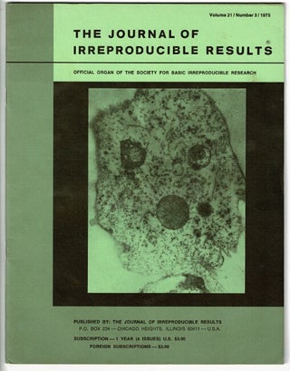 Item #58703 The journal of irreroducible results. Vol. 21, no. 3