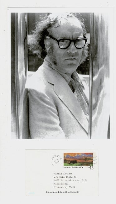 Item #58804 Typed postcard signed. Isaac Asimov.
