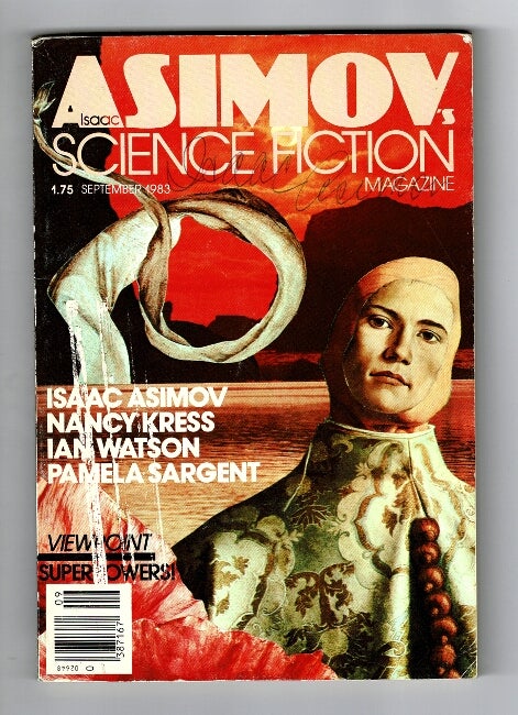 Item #58833 Fibonacci bamboo and "Saving Humanity." As contained in Isaac Asimov's Science Fiction, September 1983. Martin Gardner, Isaac Asimov.