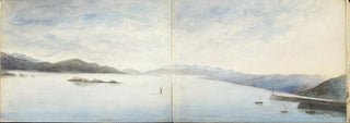 Watercolor sketchbook of scenes around Scotland and Nova Scotia