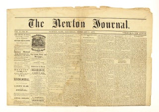 Item #58984 The Newton Journal. Vol. II, no. 23
