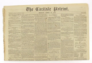 Item #58989 The Carlisle Patriot. Volume LVII, no. 3164