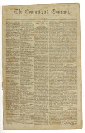 Item #59021 The Connecticut Courant. Vol. XXXIV. Number 1786