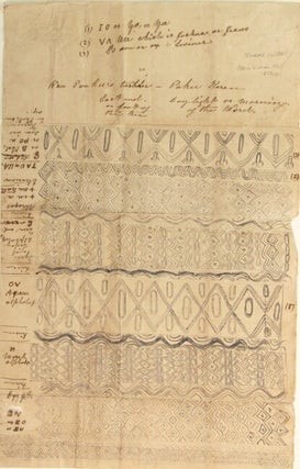 Item #59138 Manuscript record of Paku Karen textile patterns