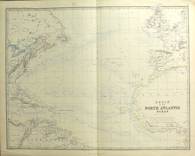 Item #59165 Basin of the North Atlantic Ocean. Keith Johnston.
