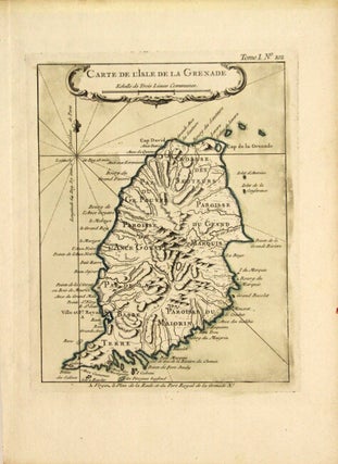 Item #59273 Carte de l'isle de la Grenade. Jacques Nicolas Bellin