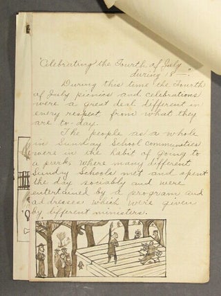 Item #59317 Celebration of the Fourth of July during 18-- [manuscript drop title
