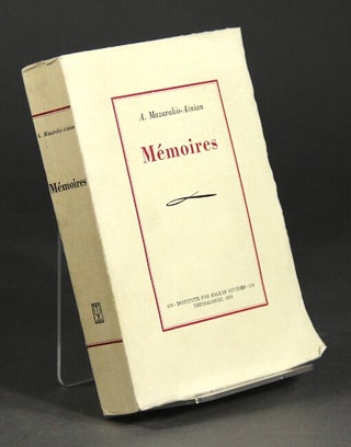 Item #59358 Memoires. A. Mazarakis-Ainian