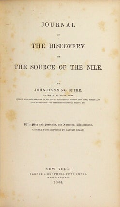 Journal of the discovery of the source of the Nile