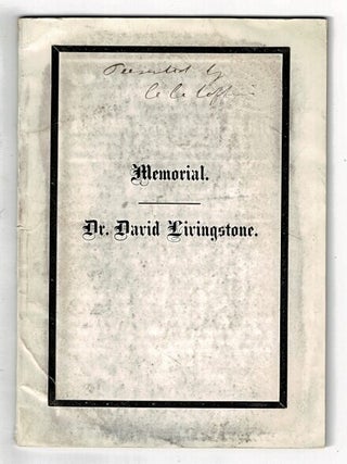 Item #59376 Memorial bulletin of the American Geographical Society, April 23, 1874. The life and...