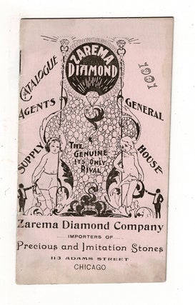 Item #59651 Zarema Diamond. Catalogue 1901 ... Importers of precious and imitation stones...