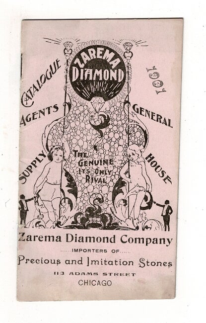 Item #59651 Zarema Diamond. Catalogue 1901 ... Importers of precious and imitation stones [wrapper title]