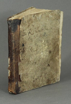 Account book of Samuel Voorhees, physician