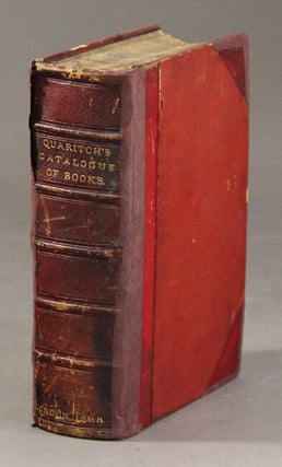 Item #59907 A general catalogue of books, arranged in classes, offered for sale by Bernard...