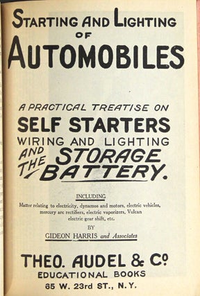 Audels automobile guide with questions, answers and illustrations for owners - operators - repairmen relating to parts, operation, care, management road driving carburetters, wiring, timing, ignition, motor troubles, lubrication, tires, etc. Including chapters on the storage battery, electric vehicles, motor cycles...