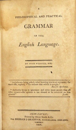 A philosophical and practical grammar of the English language