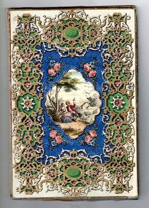 Item #60096 Victorian scrapbook of die-cut cards and notes
