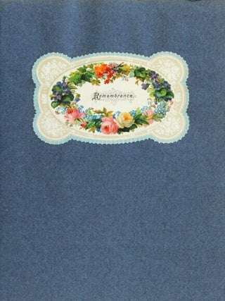 Victorian scrapbook of die-cut cards and notes