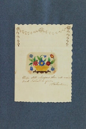 Victorian scrapbook of die-cut cards and notes