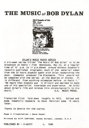 The music of Bob Dylan