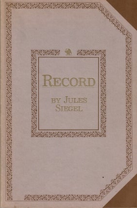 Item #60517 Record. Jules Siegel
