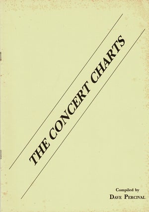 Item #60527 The concert charts. Dave Percival