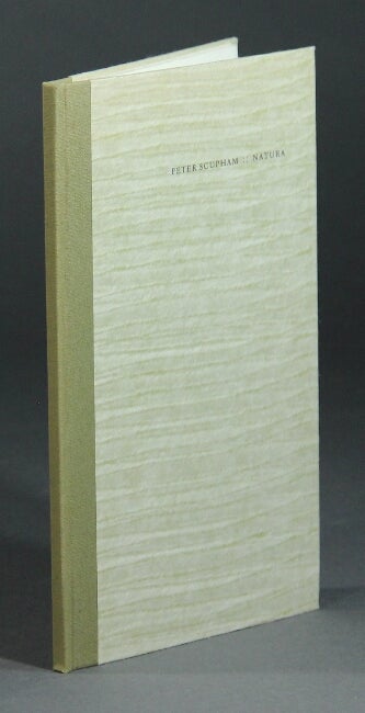Item #6053 Natura. With a wood engraving by Peter Reddick. Peter Scupham.