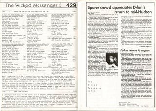 Some notes on Dylan. [Afterwards, The Wicked Messenger], nos. 1-429 [complete]