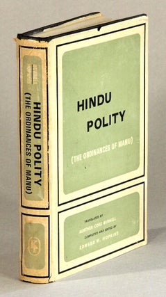 Item #60817 Hindu polity (the ordinances of Manu). Translated from the Sanskrit. With an...