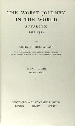The worst journey in the world. Antarctic 1910-1913