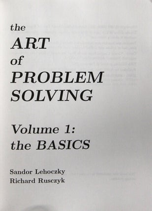 The art of problem solving