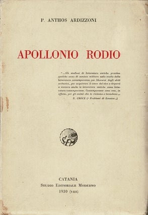 Item #61305 Apollonio rodio. P. Anthos Ardizzoni