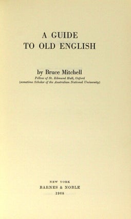A guide to Old English