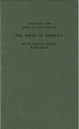 Audubon's great national work. The royal octavo edition of The Birds of America