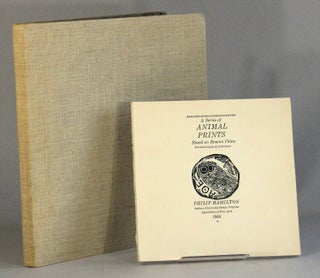 Item #61491 A series of animal prints based on Roman coins printed intaglio & letterpress. Philip...