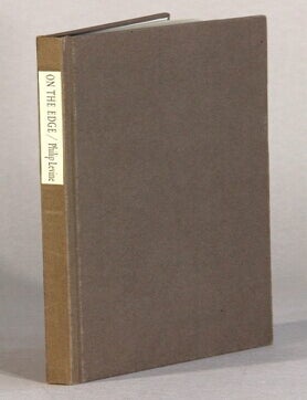 Item #61698 On the edge. Philip Levine.