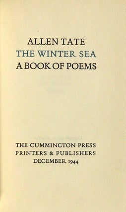 The winter sea. A book of poems