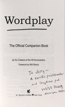 Wordplay. The official companion book