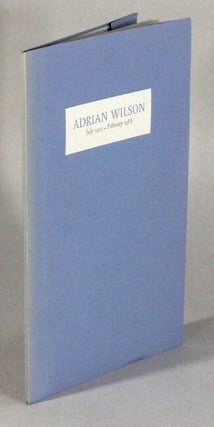 Item #62082 Adrian Wilson July 1, 1923 - February 3, 1988