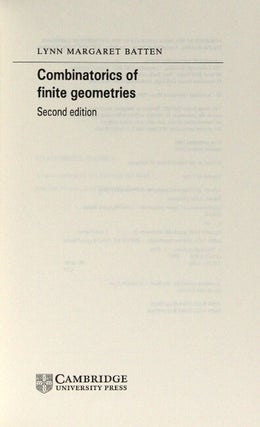 Combinatorics of finite geometries