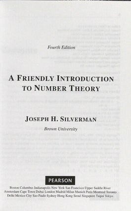 A friendly introduction to number theory