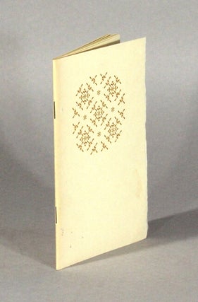 Item #62286 The diary of a private press. Leonard H. Bahr