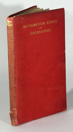 Item #62394 Mathematical essays and recreations. Hermann Schubert