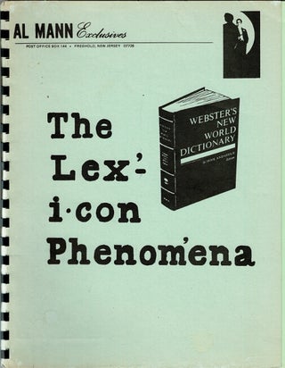 Item #62479 The lexicon phenomena. Al Mann