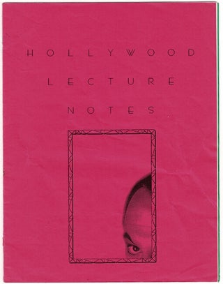 Item #62487 Hollywood lecture notes. Phil Goldstein
