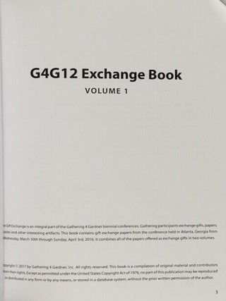 G4G12 Exchange Book. Gathering 4 Gardner