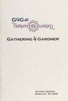 G4G8. Gathering 4 Gardner. Exchange Book. This copy is presented to Jeremiah Farrell