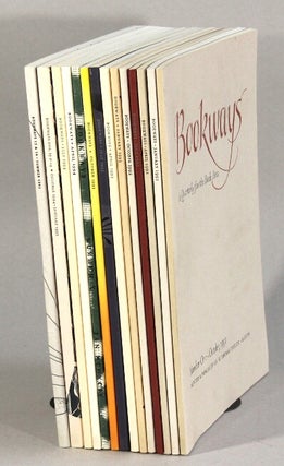 Item #62754 Bookways a quarterly for the book arts. W. Thomas Taylor