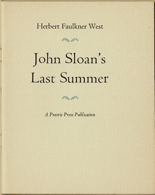 John Sloan's last summer