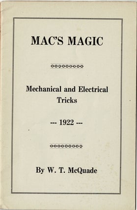 Mac's magic. Mechanical and electrical tricks